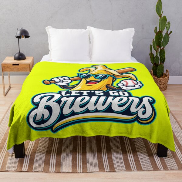 Item preview, Brewers Lets Go Cool Banana Mascot Sunglasses Bat Ball Fun Cartoon Character designed and sold by Pliable.