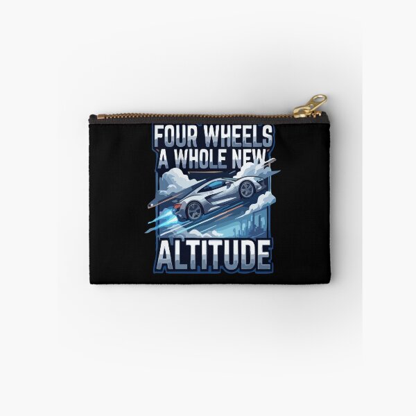 Item preview, Four Wheels New Altitude Futuristic Supercar designed and sold by AmeliaShirts.