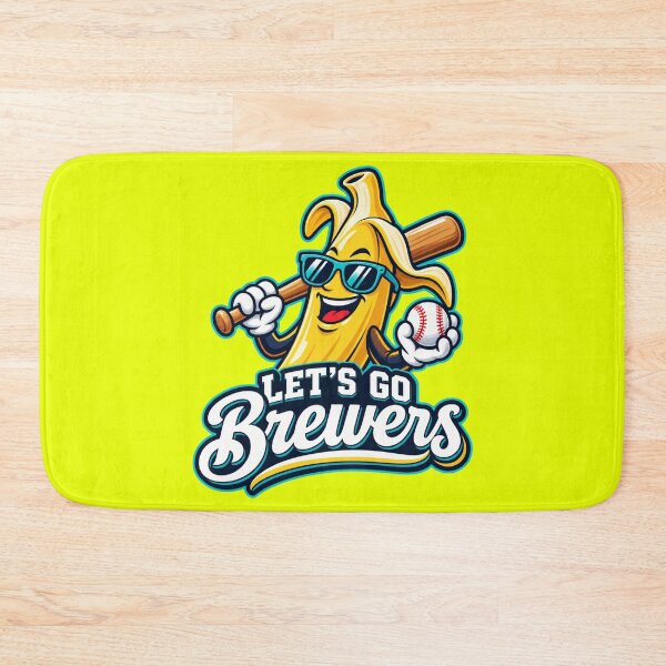 Item preview, Brewers Lets Go Cool Banana Mascot Sunglasses Bat Ball Fun Cartoon Character designed and sold by Pliable.