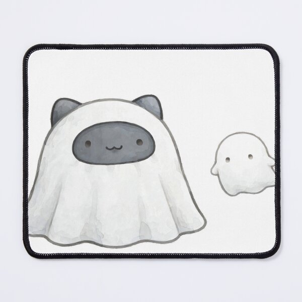 Item preview, Cute Black Cat Ghost Sheet Costume Halloween Kawaii Sticker designed and sold by xiaoxiaochibi.