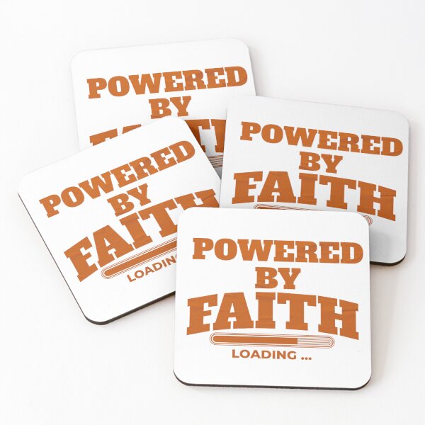 Item preview, Powered By Faith Loading - Bar Typography Islamic Design (V.4) designed and sold by D-Islamic.