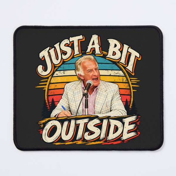 Item preview, Just A Bit Outside Sunset Retro Broadcaster Mic Vintage Gradient Background designed and sold by Pliable.