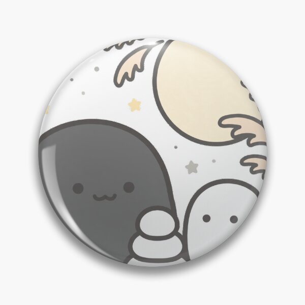 Item preview, Cute Black Cat Ghost Moon Viewing Dango Fall Kawaii Sticker designed and sold by xiaoxiaochibi.