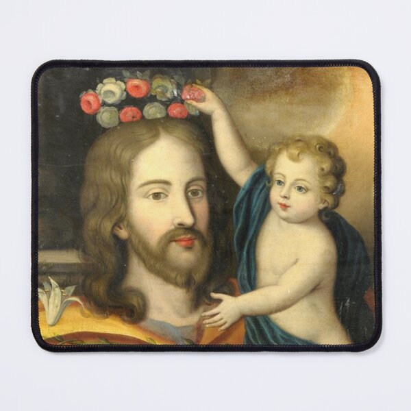 Item preview, Saint Joseph and Baby Jesus - Classic Catholic Sacred Art of the Holy Family designed and sold by Crux Fidelis.