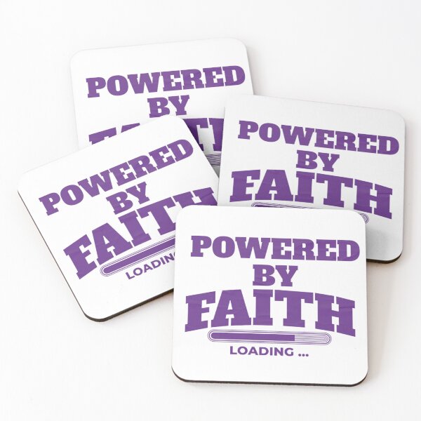 Item preview, Powered By Faith Loading - Bar Typography Islamic Design (V.5) designed and sold by D-Islamic.