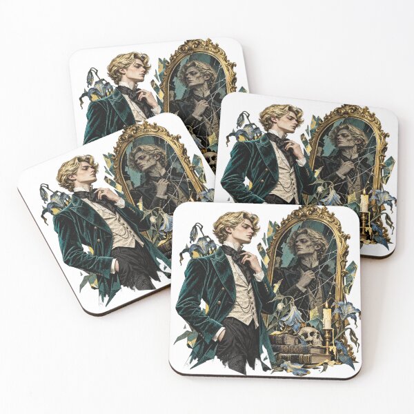 Item preview, Dorian Gray Cursed Mirror Sticker designed and sold by Drip stamp.