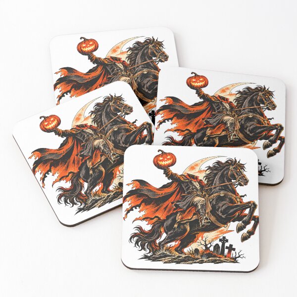 Item preview, Headless Horseman Pumpkin Rider Sticker designed and sold by Drip stamp.