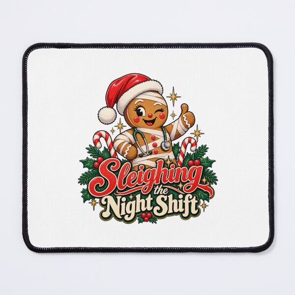 Item preview, Sleighing the Night Shift Gingerbread Nurse Christmas designed and sold by TeNovaStudio.