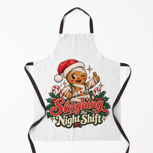 Item preview, Sleighing the Night Shift Gingerbread Nurse Christmas designed and sold by TeNovaStudio.