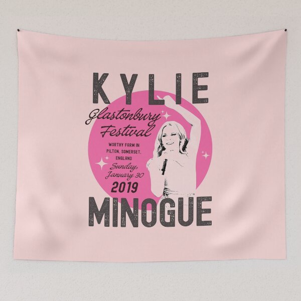 Item preview, Kylie Minogue Glastonbury Festival 2019 Concert Pop Diva Retro Graphic designed and sold by RahniNM.
