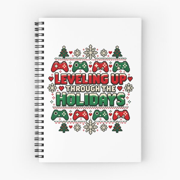 Item preview, Leveling Up Through the Holidays Pixel Gamer Christmas designed and sold by TeNovaStudio.