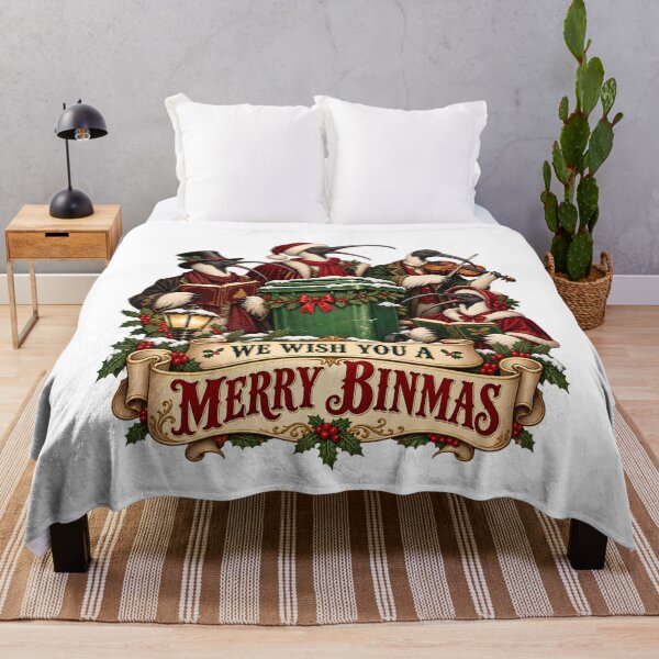 Item preview, We Wish You A Merry Binmas - Funny Australian Bin Chicken Christmas Carol designed and sold by Neurospicy Trolls.