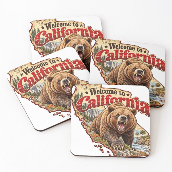 Item preview, Welcome to California Vintage Grizzly designed and sold by JanChryzostom.