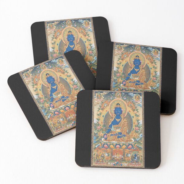 Item preview, Tibetan Buddhist Medicine Buddha Thangka Reproduction designed and sold by nnghi902.