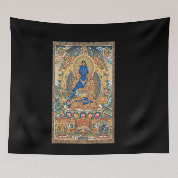 Item preview, Tibetan Buddhist Medicine Buddha Thangka Reproduction designed and sold by nnghi902.