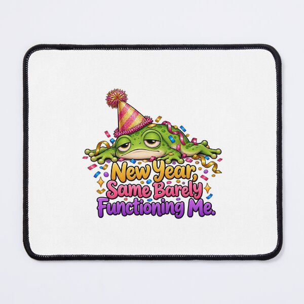Item preview, New Year Same Barely Functioning Me Funny Frog designed and sold by TeNovaStudio.