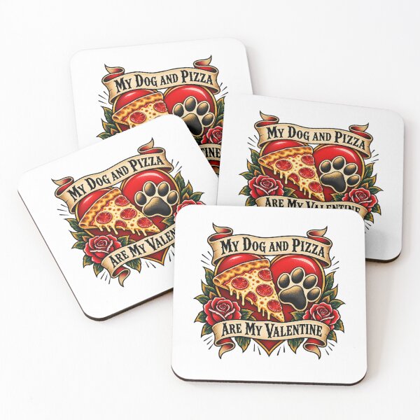 Item preview, My Dog and Pizza Are My Valentine designed and sold by TeNovaStudio.