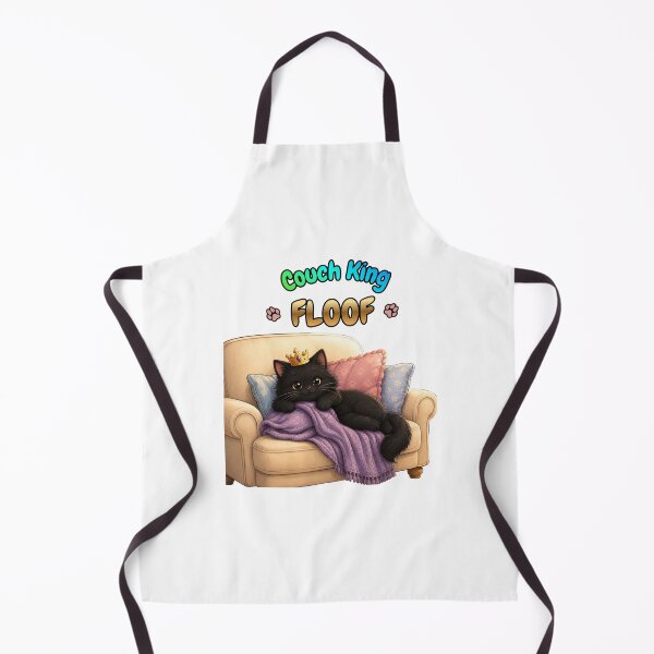 Item preview, Couch King FLOOF – Cute Black Cat Lover Design designed and sold by lumar23.