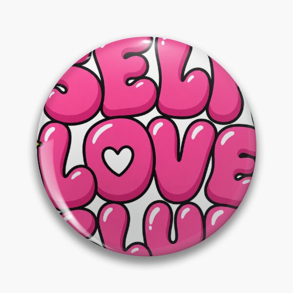 Item preview, Self Love Club Groovy Pink Bubble Letters Sticker designed and sold by Varaprasad43.