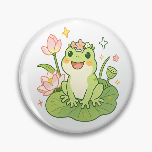 Item preview, Happy Frog on Lily Pad designed and sold by BladiWChampion.
