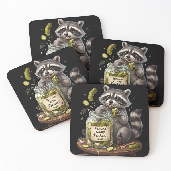 Item preview, Raccoon Eating Pickles designed and sold by Zbixu.