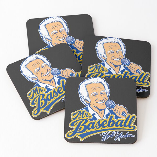 Item preview, Bob Uecker Mr Baseball Mic Portrait Navy Gold Legendary Voice Tribute designed and sold by Pliable.