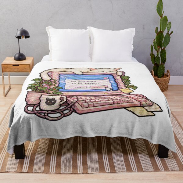 Item preview, Sleepy Cat on Retro Computer – Vintage Pixel Internet Art designed and sold by selvashop.