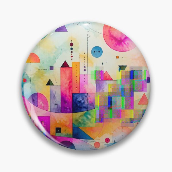 Item preview, Geometric Symphony in Vivid Colors designed and sold by FlowerSeller1.