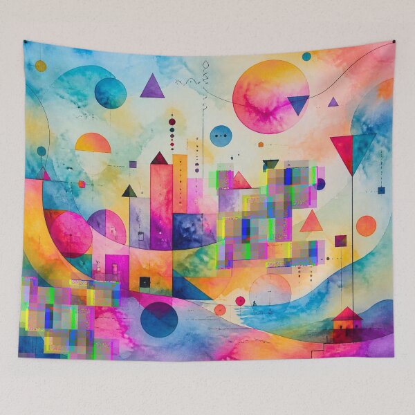 Item preview, Geometric Symphony in Vivid Colors designed and sold by FlowerSeller1.