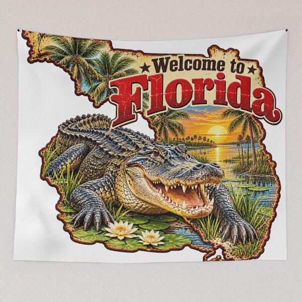 Item preview, Welcome to Florida Vintage Alligator designed and sold by JanChryzostom.