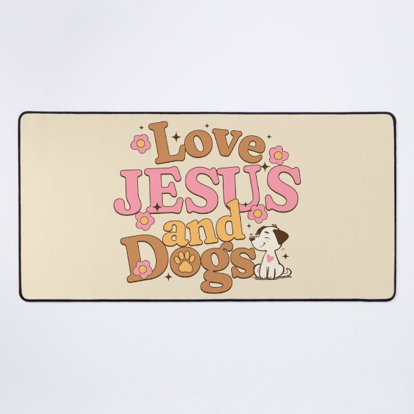 Item preview, Love Jesus and Dogs designed and sold by Rosie's Wildflower Boutique.