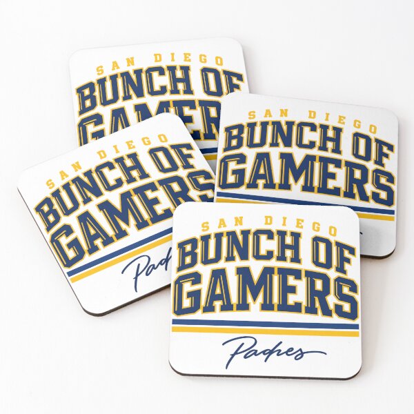 Item preview, San Diego Bunch of Gamers Padres Distressed Yellow Blue Arch Lettering designed and sold by Pliable.