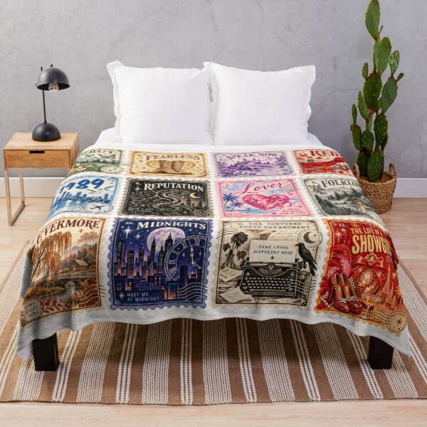Item preview, Eras Vintage Postage Stamp Collection – Album Aesthetic Sticker designed and sold by taylorvinyls.