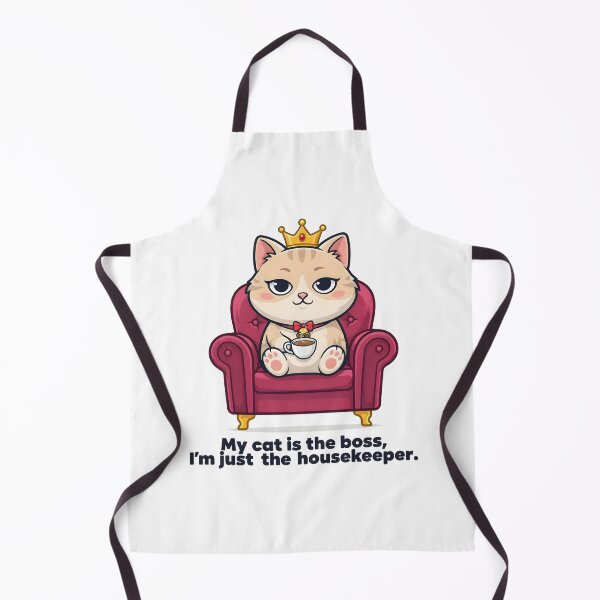 Item preview, My Cat Is The Boss I’m Just The Housekeeper Funny Cat Lovers designed and sold by Mood Coffee art.