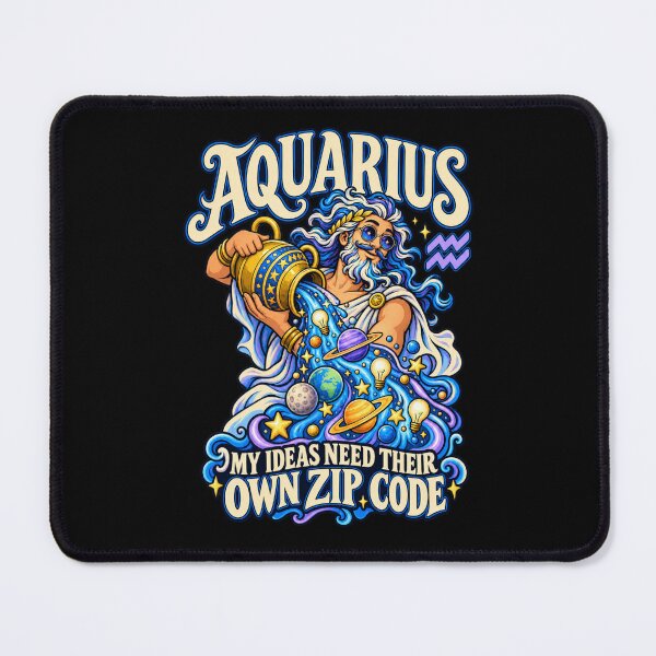 Item preview, Aquarius - My Ideas Need Their Own Zip Code designed and sold by Good Mood Foundry.