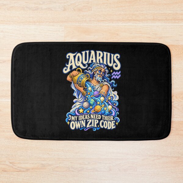 Item preview, Aquarius - My Ideas Need Their Own Zip Code designed and sold by Good Mood Foundry.
