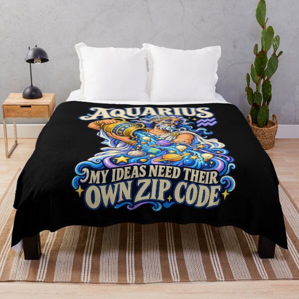 Item preview, Aquarius - My Ideas Need Their Own Zip Code designed and sold by Good Mood Foundry.