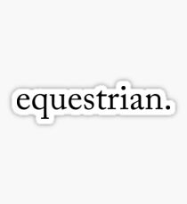equestrian Sticker