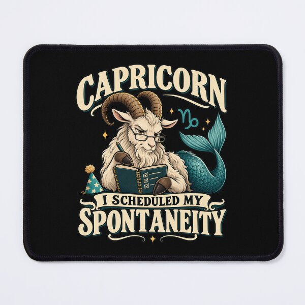 Item preview, Capricorn - I Scheduled My Spontaneity designed and sold by Good Mood Foundry.