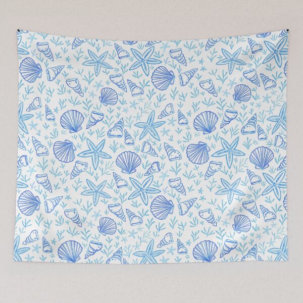 Item preview, Coastal Life - blues  designed and sold by Fabricatemyart.
