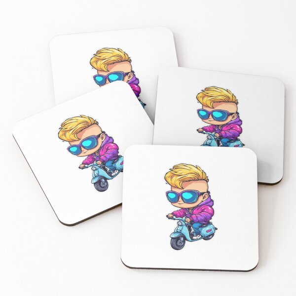 Item preview, Cute Cartoon Boy Riding Purple Scooter  designed and sold by AWADHESH  CHAURASIA.