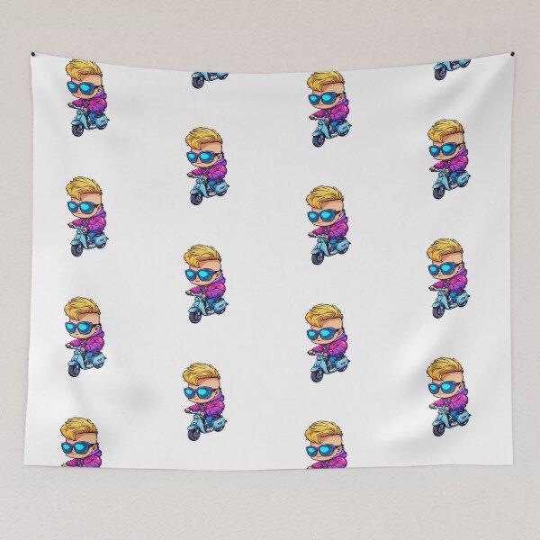 Item preview, Cute Cartoon Boy Riding Purple Scooter  designed and sold by AWADHESH  CHAURASIA.