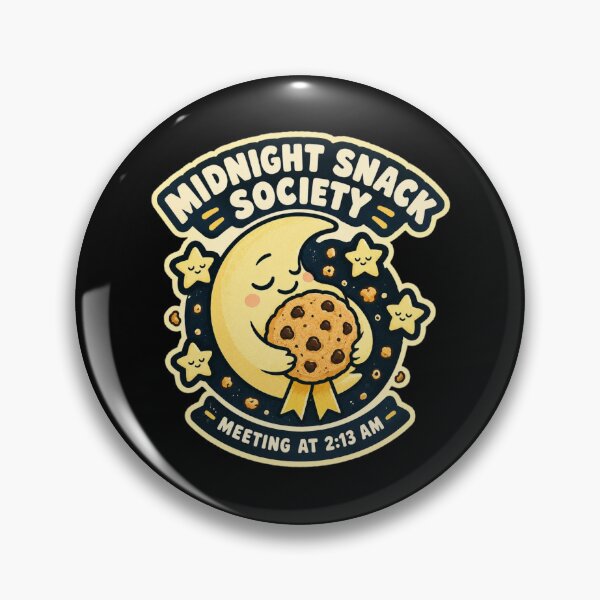 Item preview, Midnight Snack Society Moon and Cookie Funny Night Owl Design designed and sold by DesignsDominus.