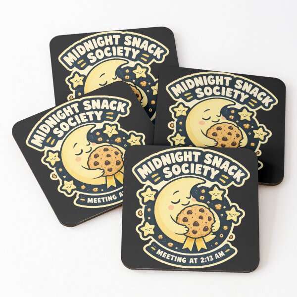 Item preview, Midnight Snack Society Moon and Cookie Funny Night Owl Design designed and sold by DesignsDominus.