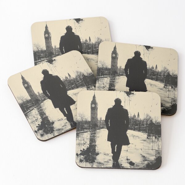 Item preview, The Long Walk Home - London Spy Noir Silhouette Art (Slow Horses) designed and sold by goldenbrown09.