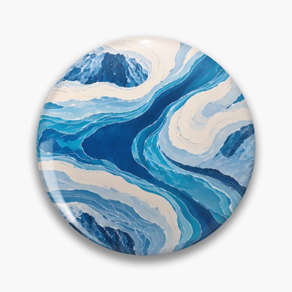 Item preview, Abstract Glacier Topography Blue Ice Pattern designed and sold by Ammar Studio.