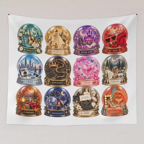 Item preview, eras inspired snow globes sw1ftmas designed and sold by taylorvinyls.