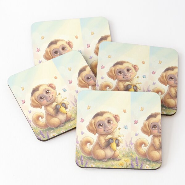 Item preview, Banana Picnic in the Butterfly Meadow – The Little Golden Furball designed and sold by TreatLLC.