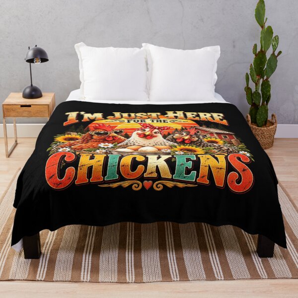 Item preview, I'm Just Here For The Chickens Funny Backyard Chicken designed and sold by alyedel.