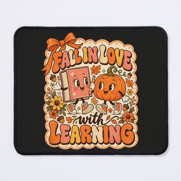 Item preview, Fall in Love with Learning Preppy Pumpkin Teacher Book Art designed and sold by AmiGraph.
